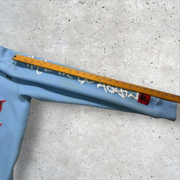 DMX x Shoe Palace ‘Here We Go Again’ Blue Hoodie Size Small Graphic Rap Hip Hop - Picture 14 of 14